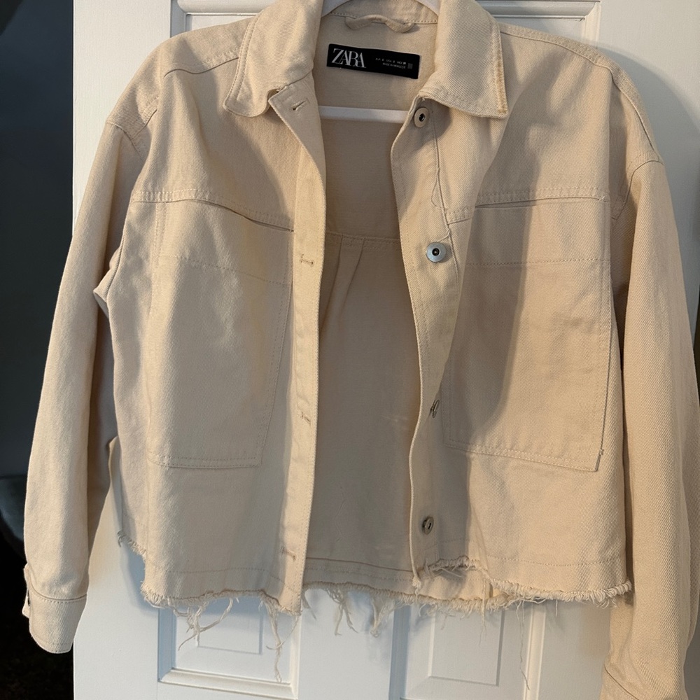 Zara Women's Tan Utility Jacket